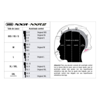 Recambio Shoei Acolchado Central Tipo E