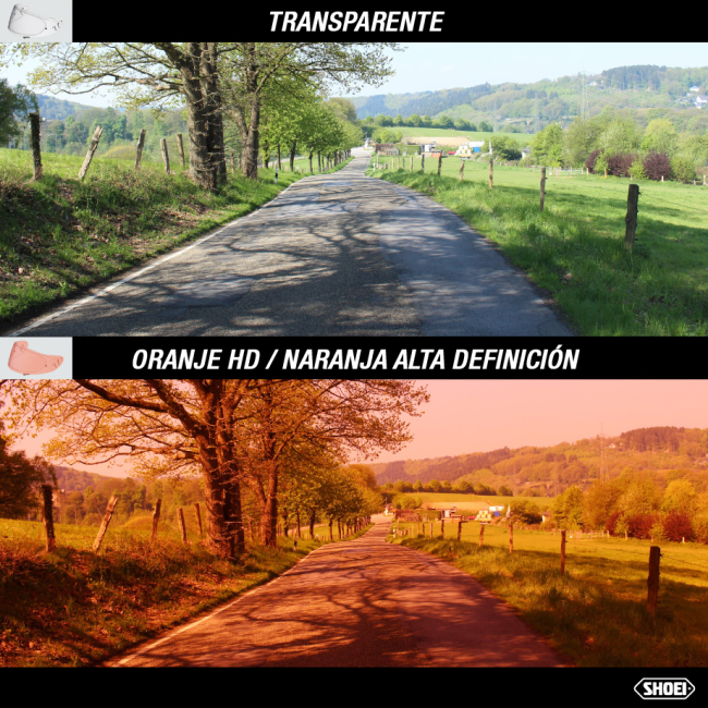 Recambio Shoei Pantalla CWR-1 Naranja Alta Definición