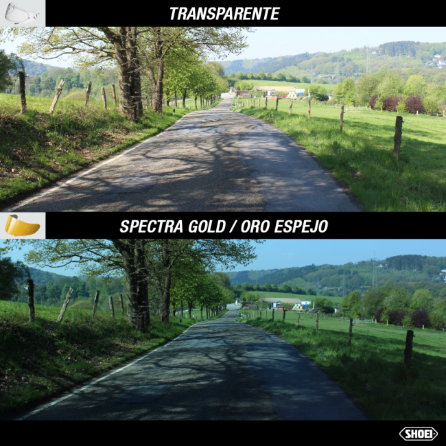 Recambio Shoei Pantalla CW-1 Oro Espejo