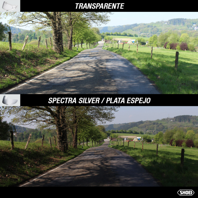 Recambio Shoei Pantalla CNS-1C Plata Espejo