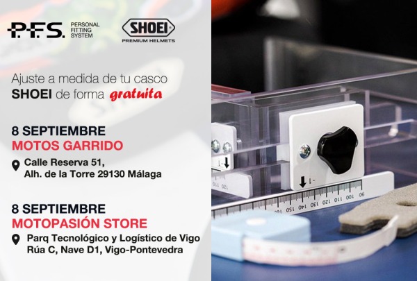 EVENTOS - Próximos evento Shoei PFS en Málaga y Vigo