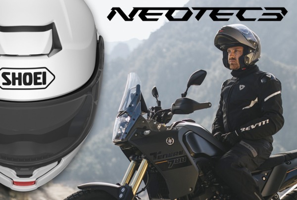 Nuevo Shoei NEOTEC 3 - Máxima funcionalidad y confort para devorar miles de kilómetros.